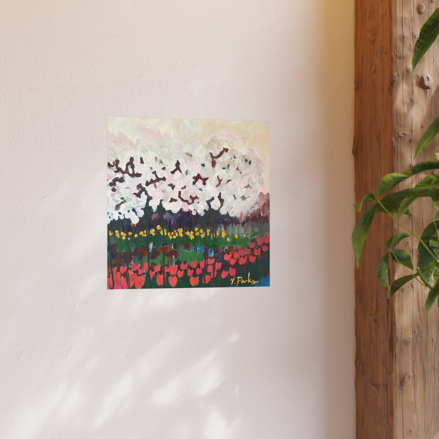 print | cherry blossoms