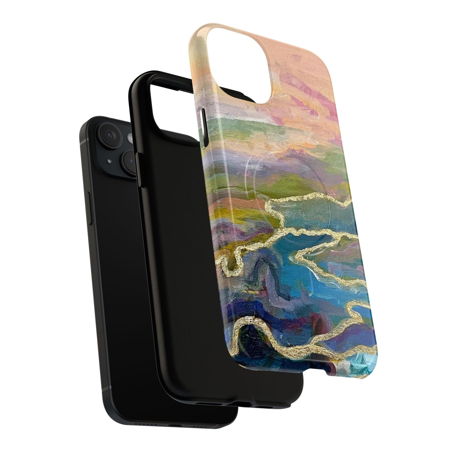 Tough Magnetic Cases - Impressionist Abstract Painted Canvas Design