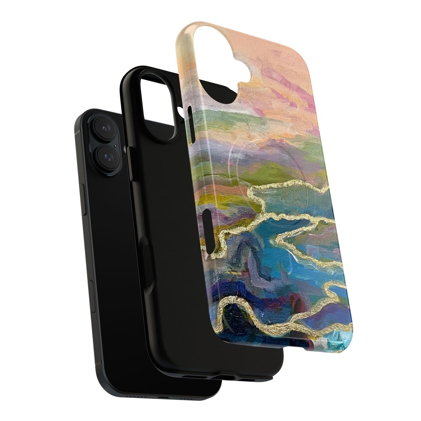 Tough Magnetic Cases - Impressionist Abstract Painted Canvas Design