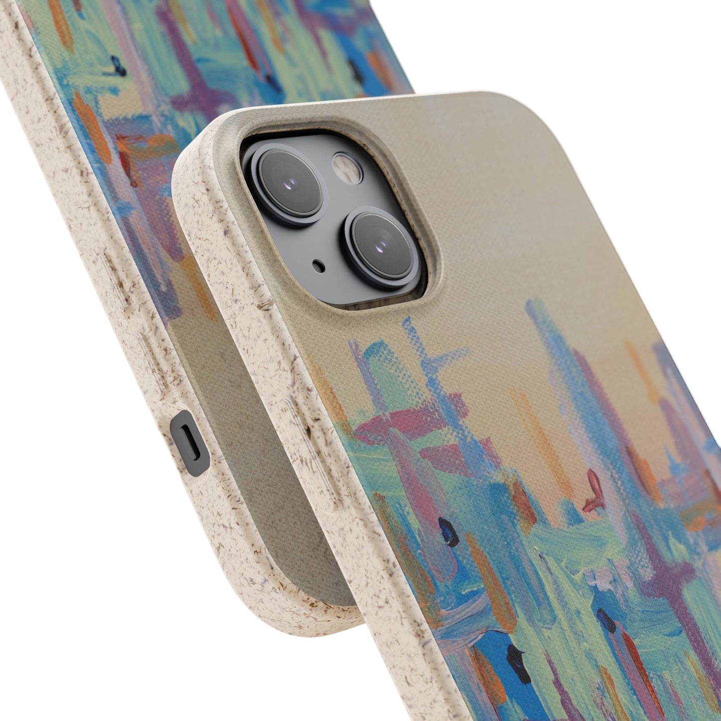 Biodegradable Phone Case - Pastel Abstract Impressionist Art