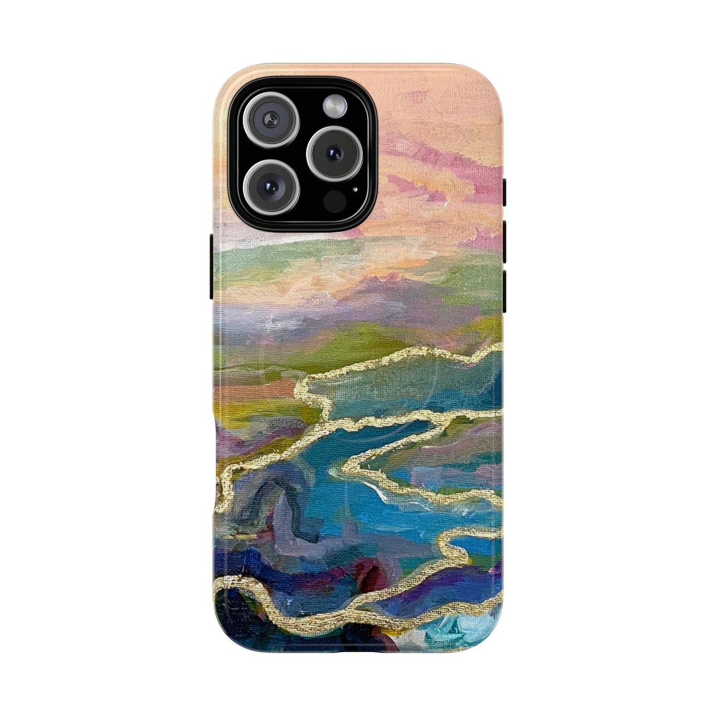 Tough Magnetic Cases - Impressionist Abstract Painted Canvas Design