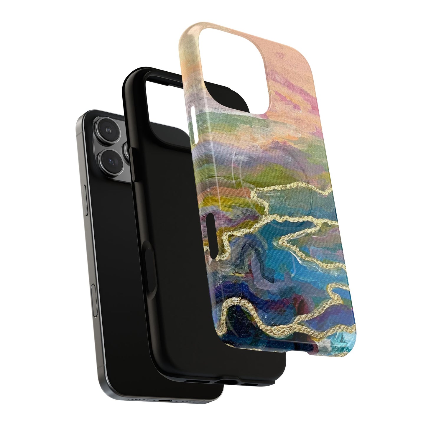 Tough Magnetic Cases - Impressionist Abstract Painted Canvas Design