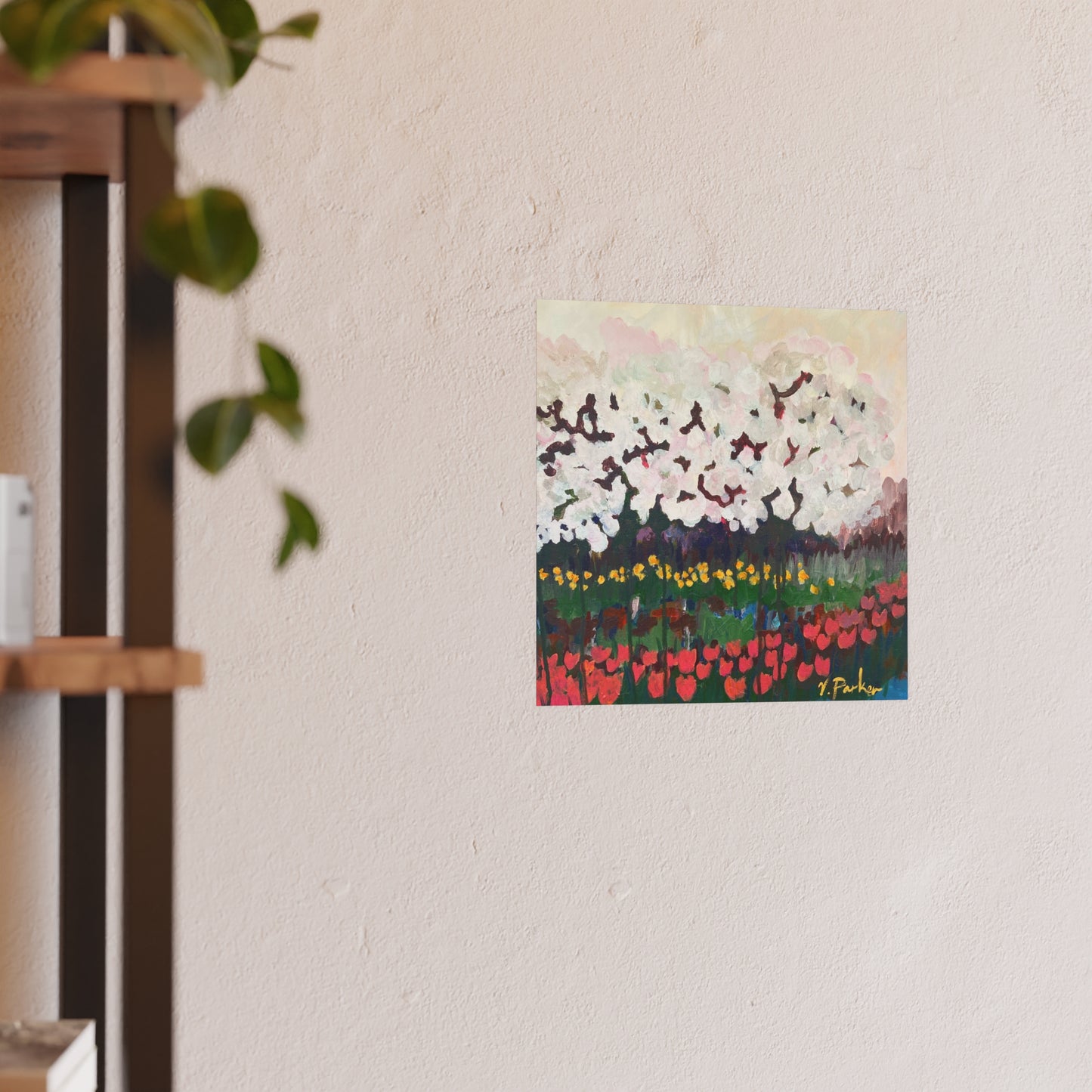 print | cherry blossoms