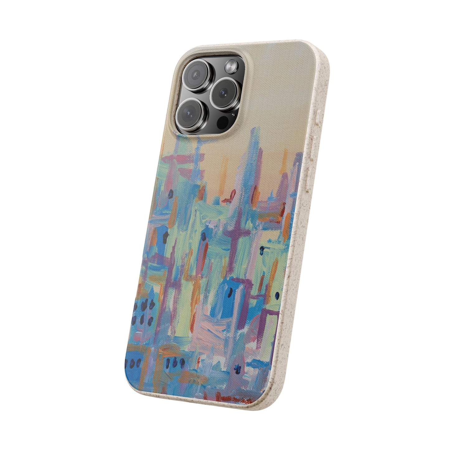 Biodegradable Phone Case - Pastel Abstract Impressionist Art