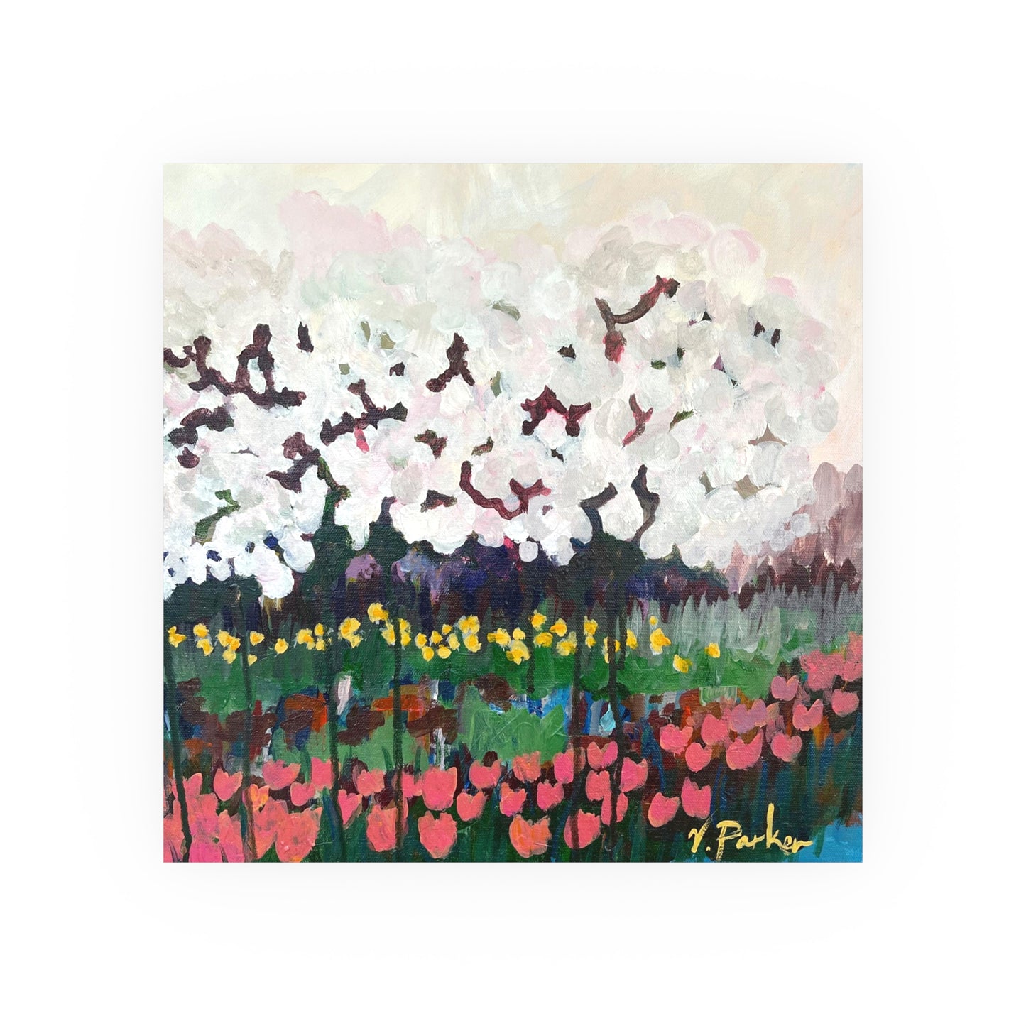 print | cherry blossoms