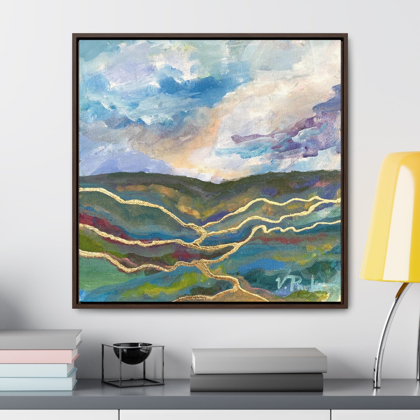 framed canvas print | ichor lands | valley rays