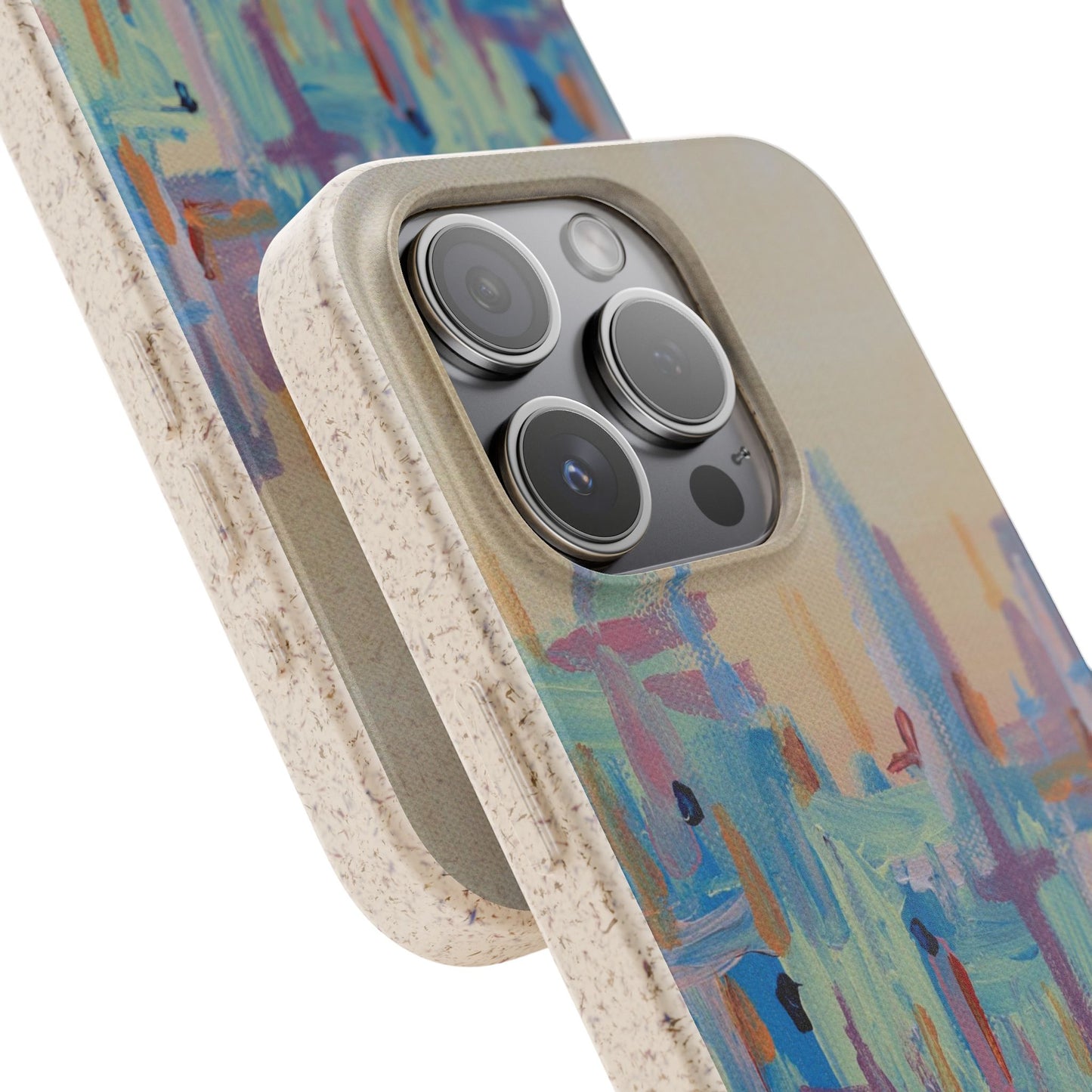 Biodegradable Phone Case - Pastel Abstract Impressionist Art