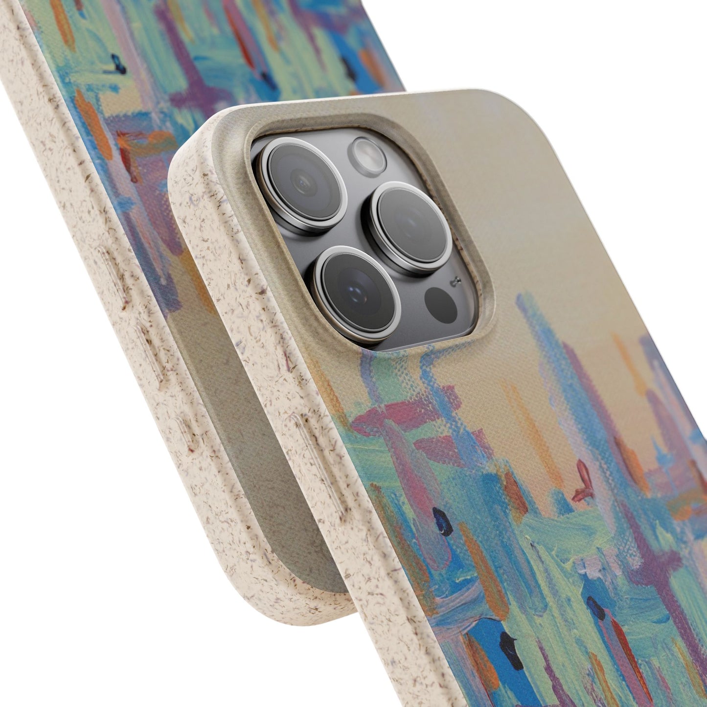 Biodegradable Phone Case - Pastel Abstract Impressionist Art