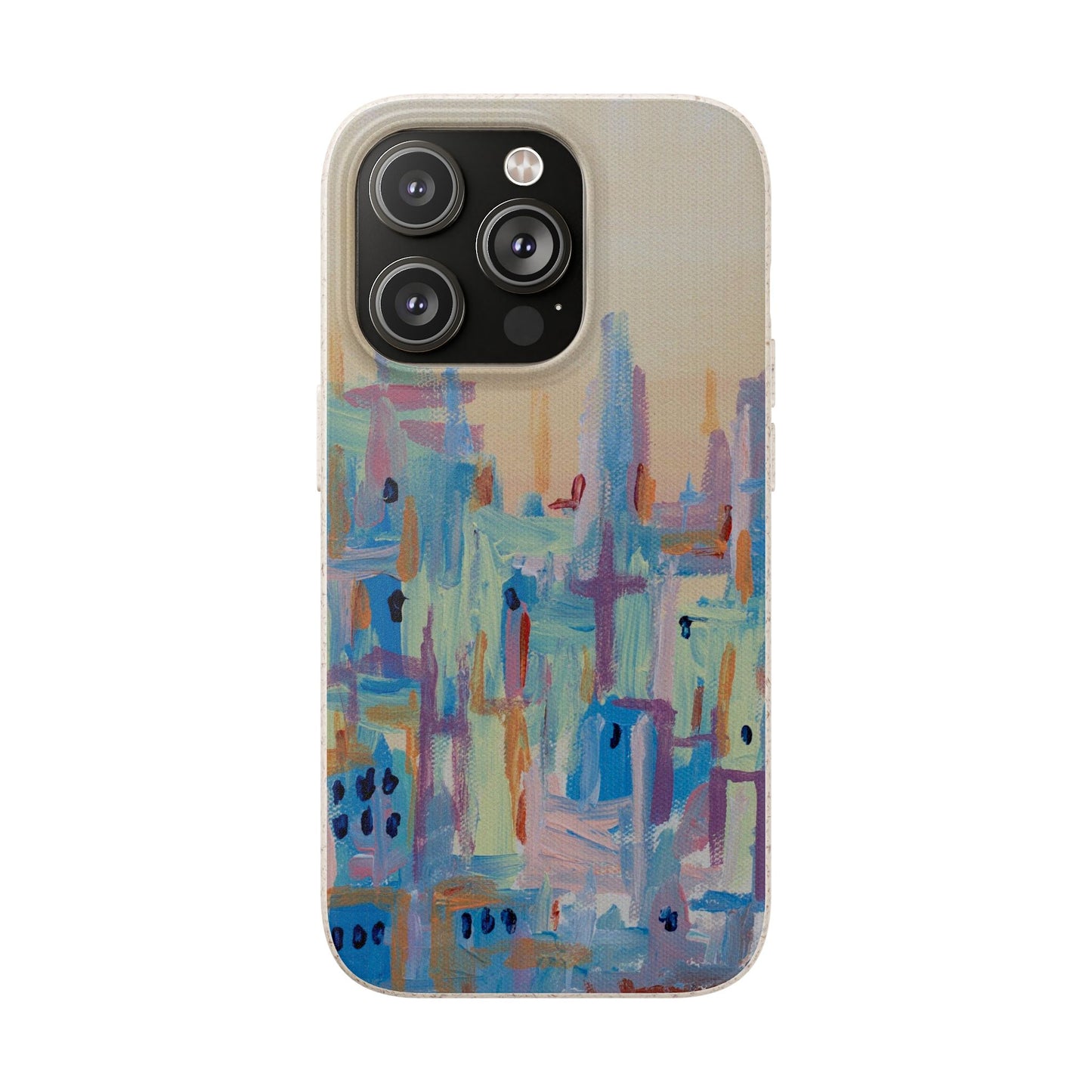 Biodegradable Phone Case - Pastel Abstract Impressionist Art