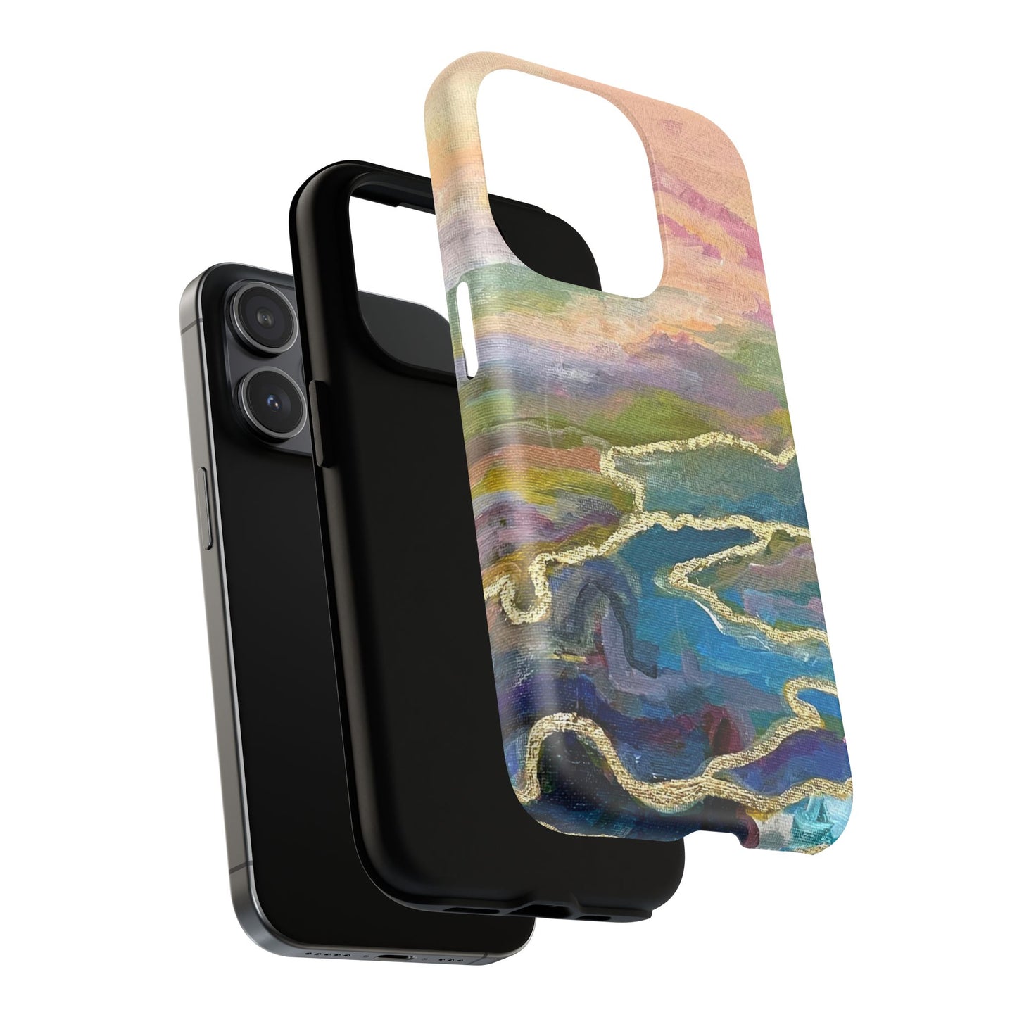 Tough Magnetic Cases - Impressionist Abstract Painted Canvas Design