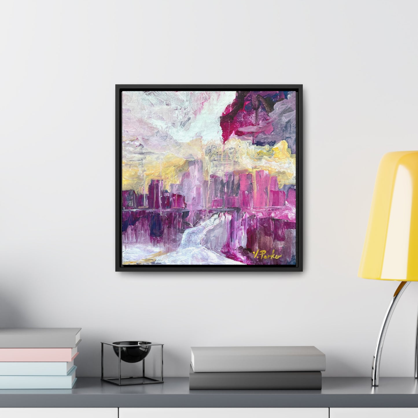framed canvas print | melon cauliflower