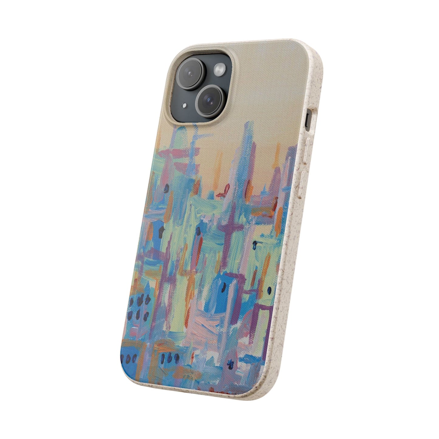 Biodegradable Phone Case - Pastel Abstract Impressionist Art
