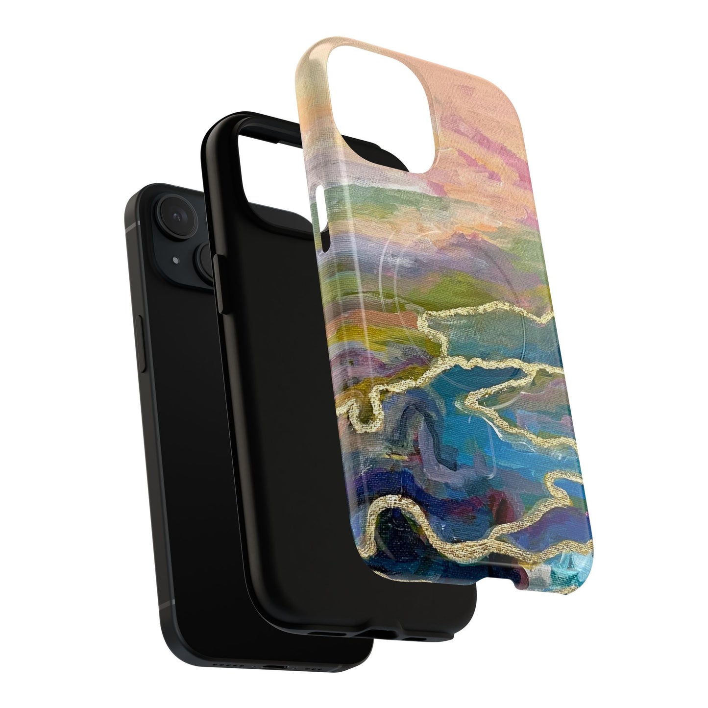 Tough Magnetic Cases - Impressionist Abstract Painted Canvas Design
