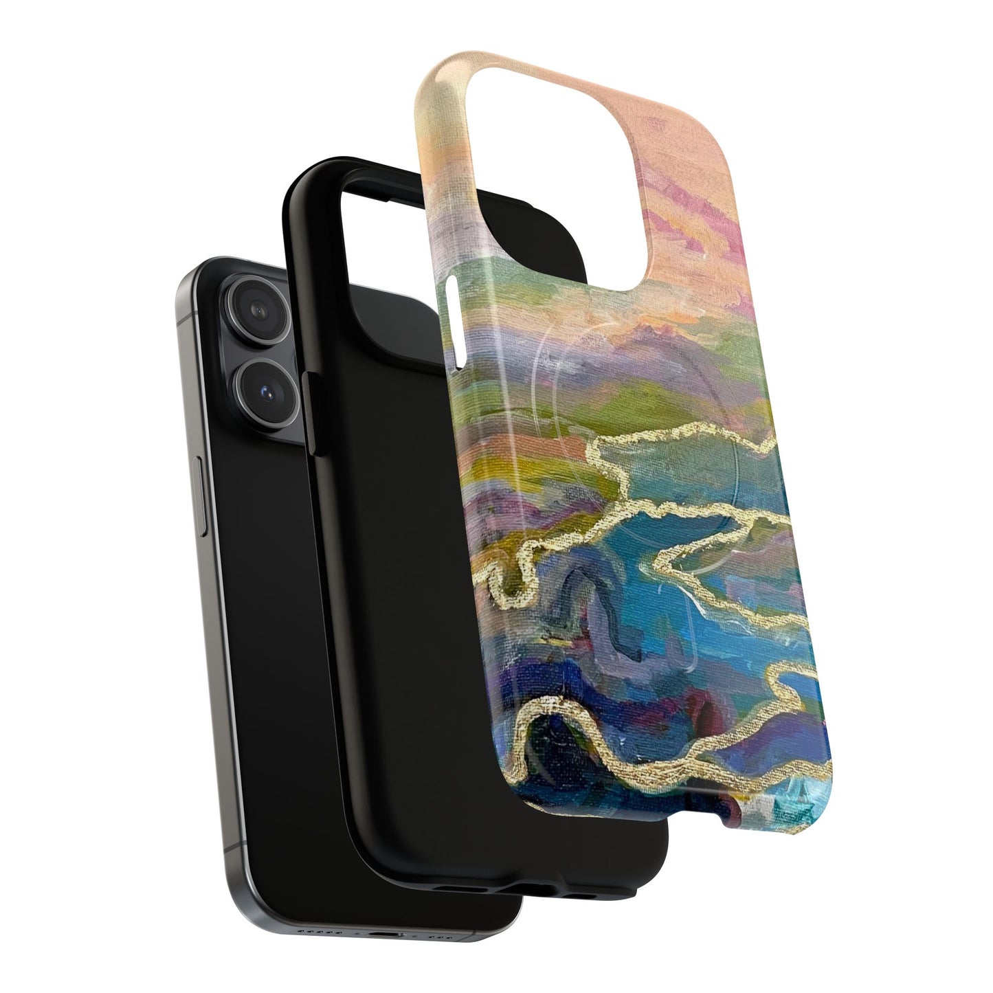 Tough Magnetic Cases - Impressionist Abstract Painted Canvas Design
