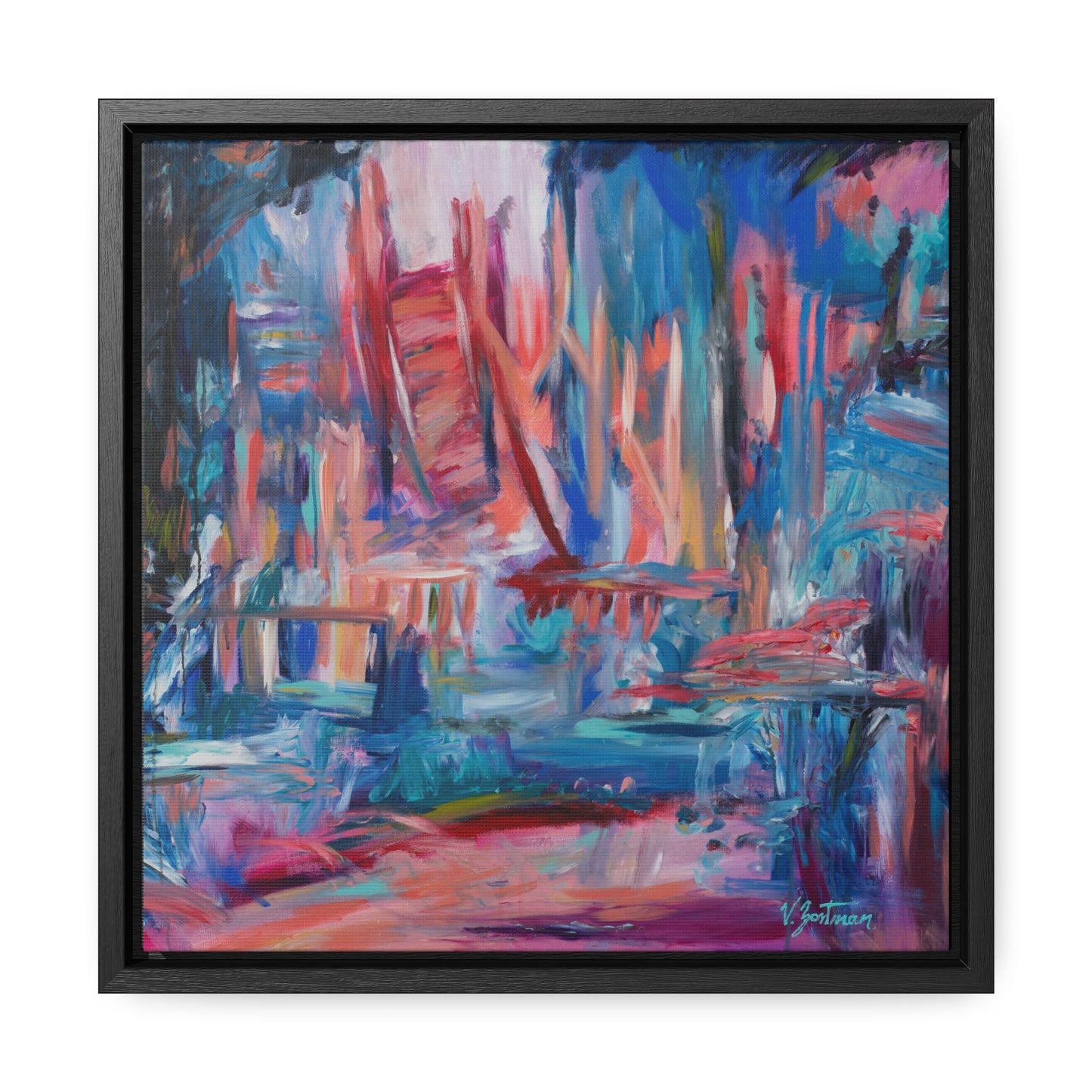 framed canvas print | music city