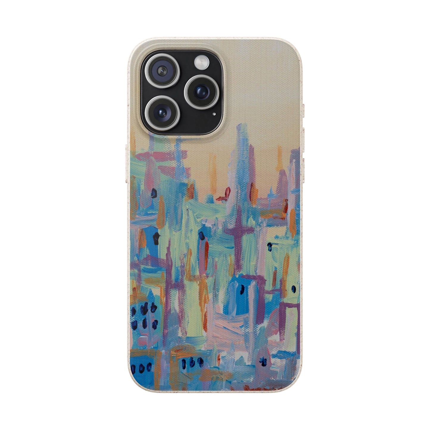 Biodegradable Phone Case - Pastel Abstract Impressionist Art