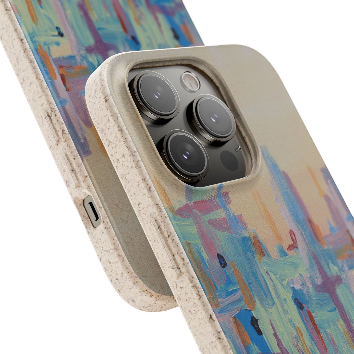 Biodegradable Phone Case - Pastel Abstract Impressionist Art