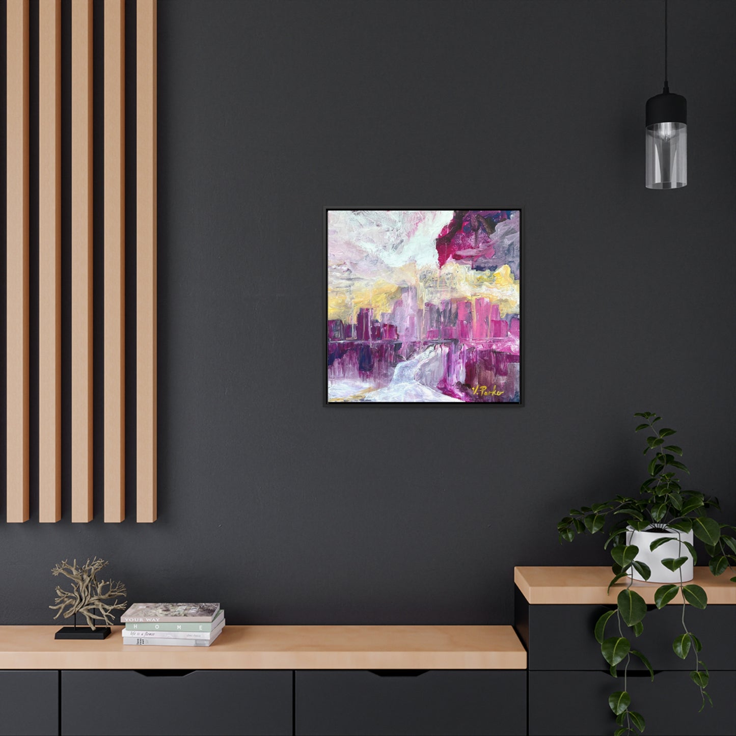 framed canvas print | melon cauliflower