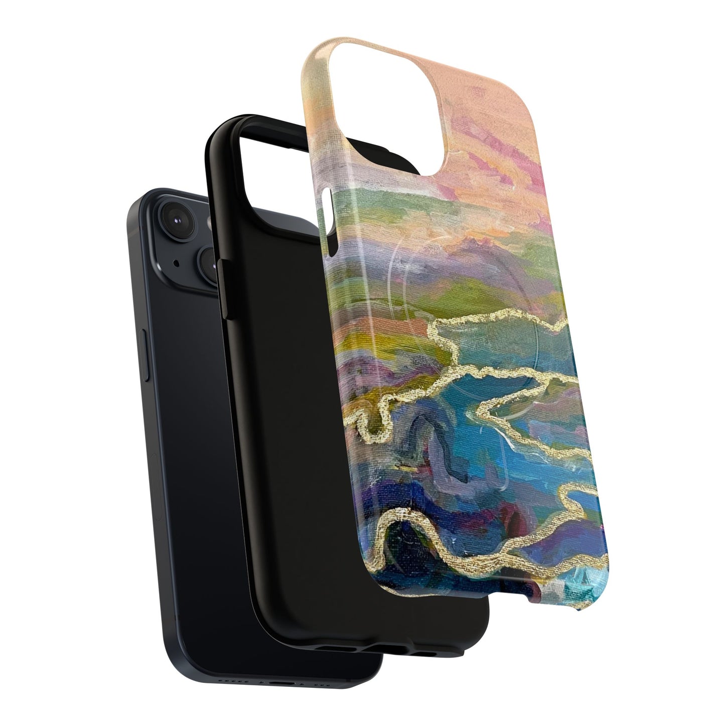 Tough Magnetic Cases - Impressionist Abstract Painted Canvas Design