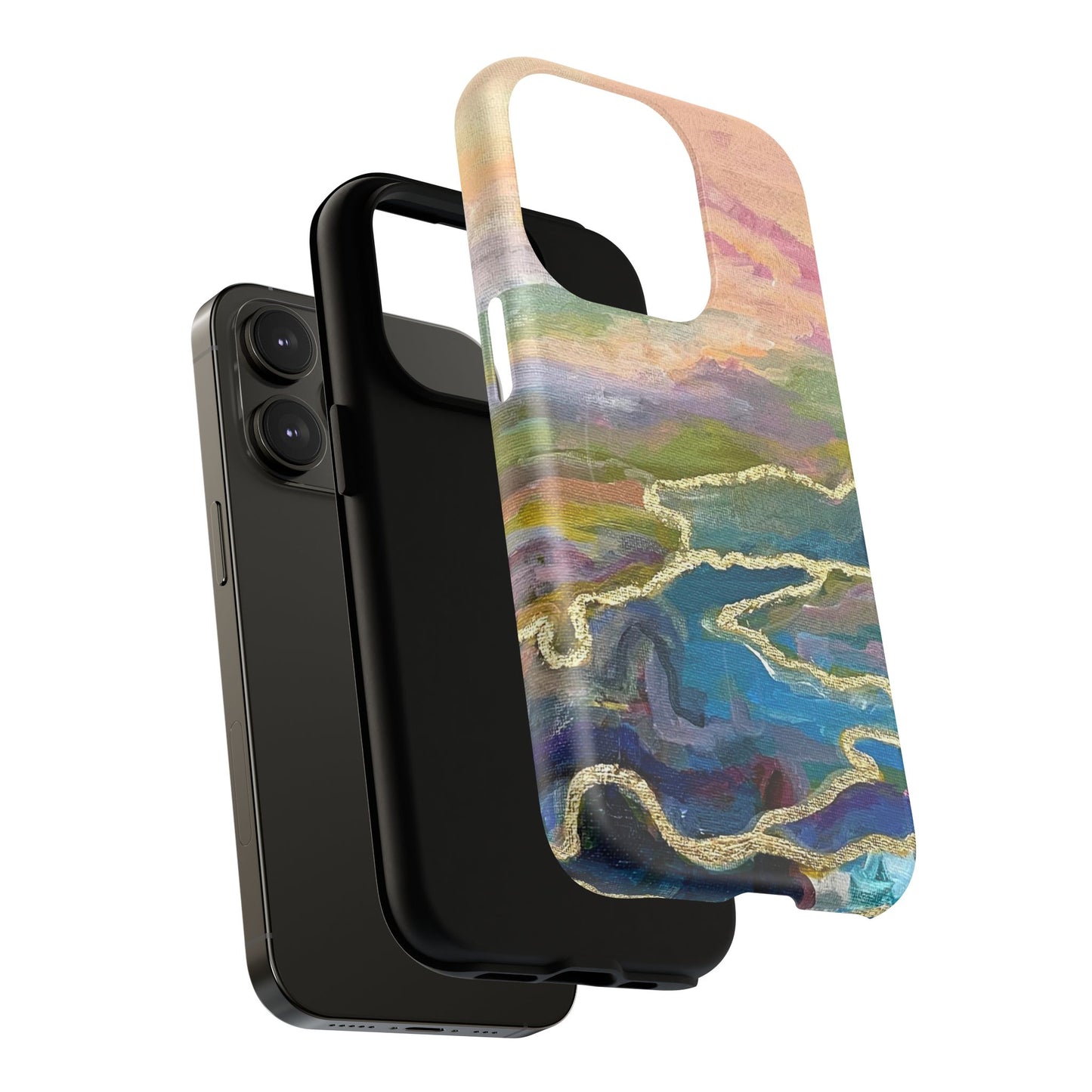 Tough Magnetic Cases - Impressionist Abstract Painted Canvas Design