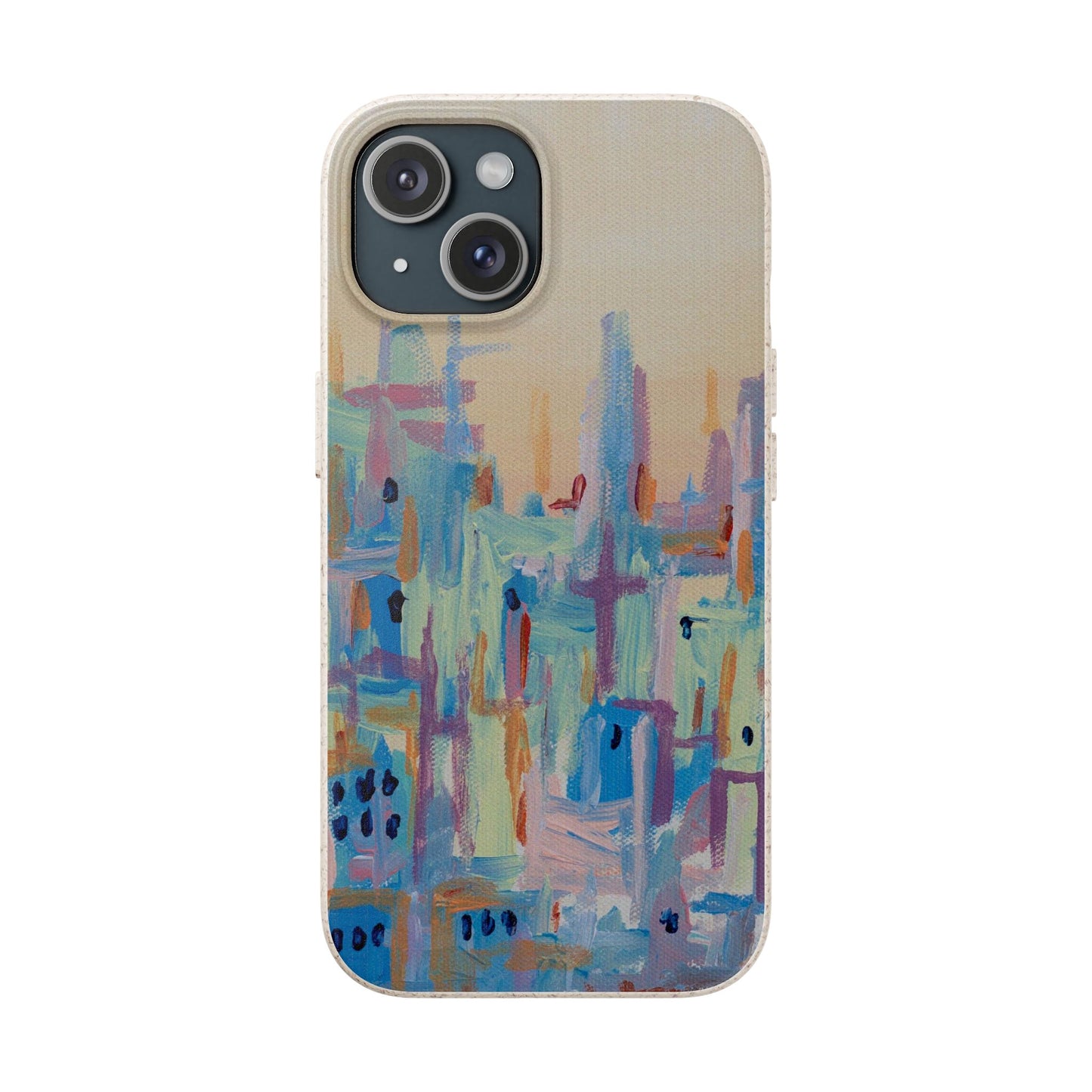Biodegradable Phone Case - Pastel Abstract Impressionist Art