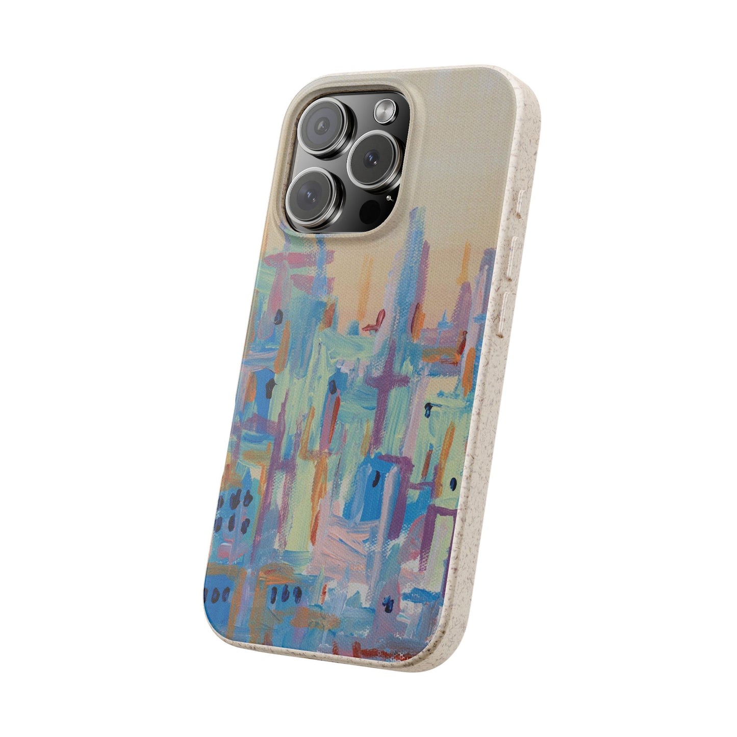 Biodegradable Phone Case - Pastel Abstract Impressionist Art