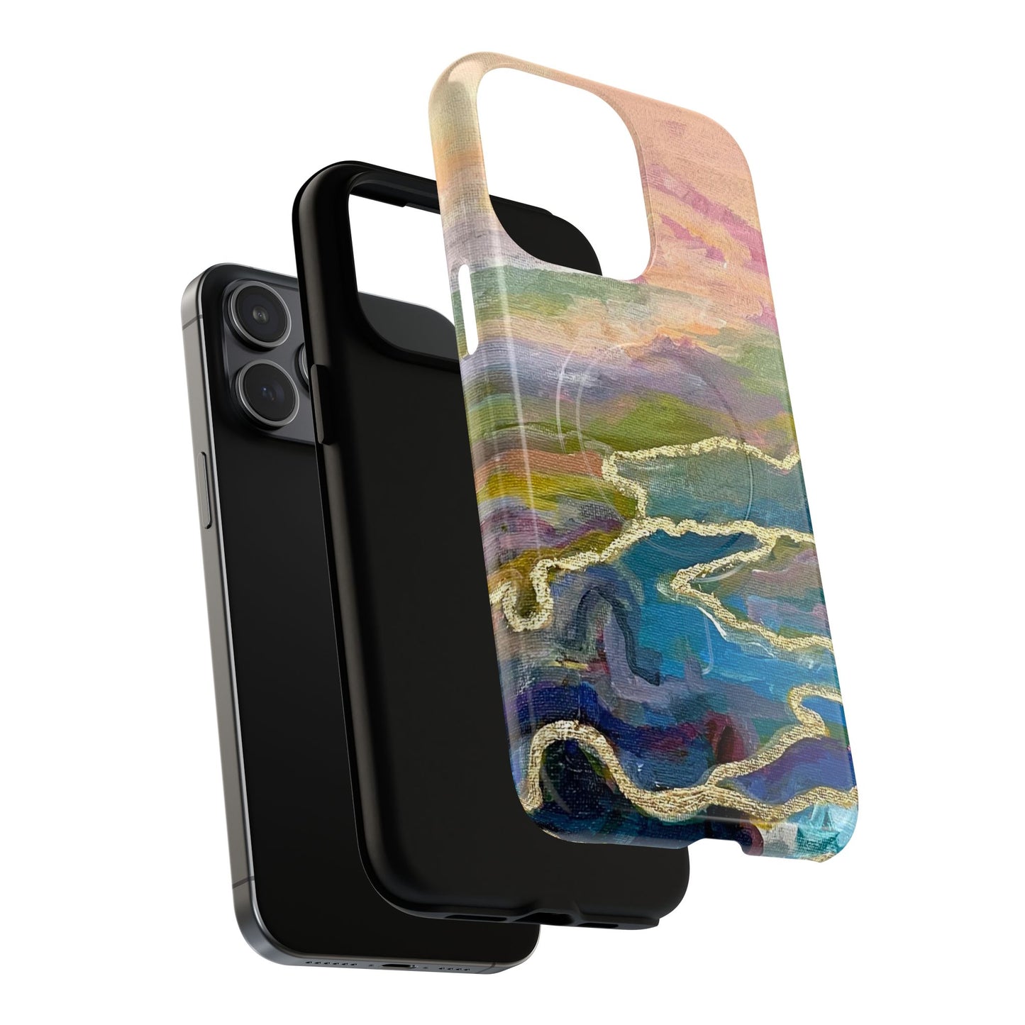 Tough Magnetic Cases - Impressionist Abstract Painted Canvas Design