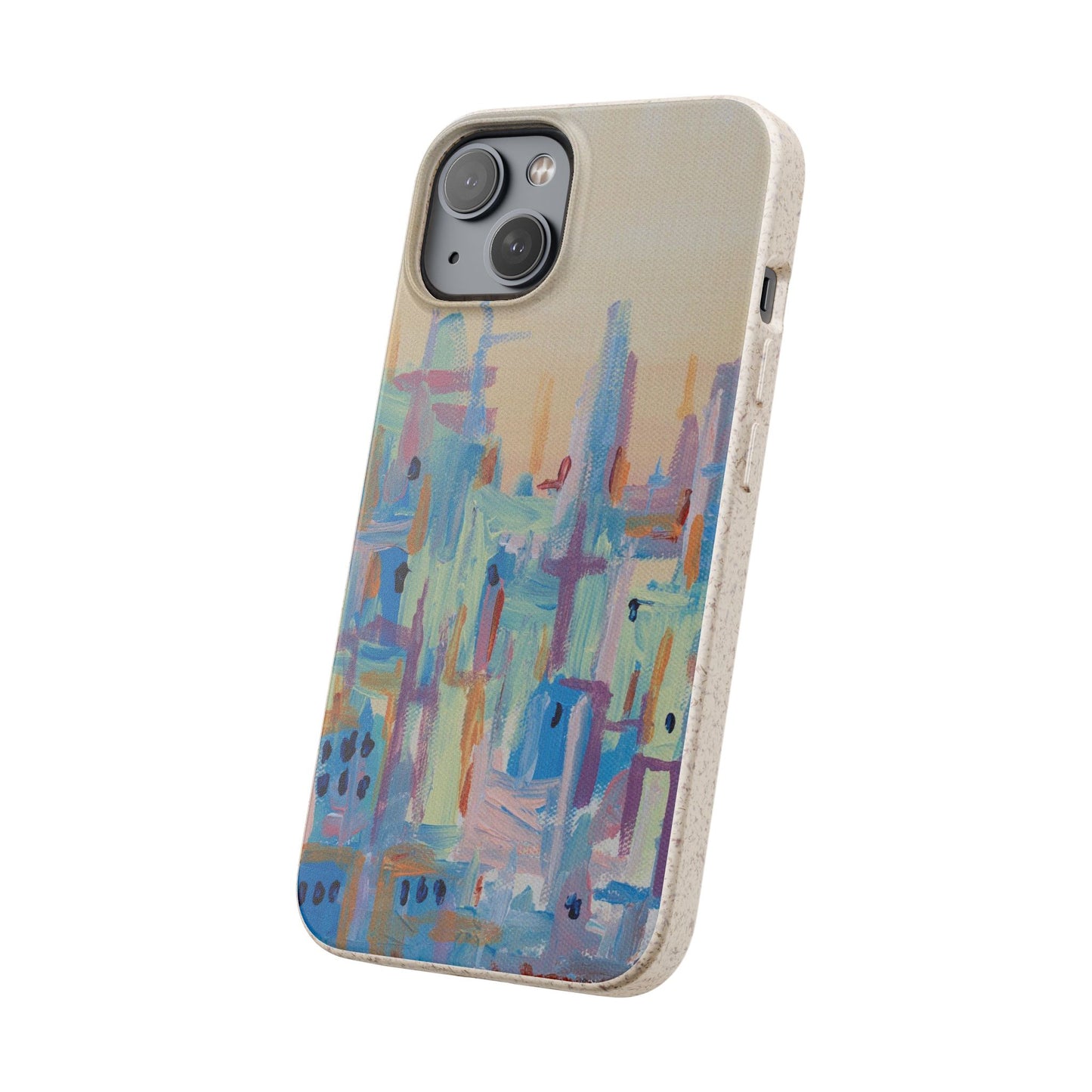 Biodegradable Phone Case - Pastel Abstract Impressionist Art