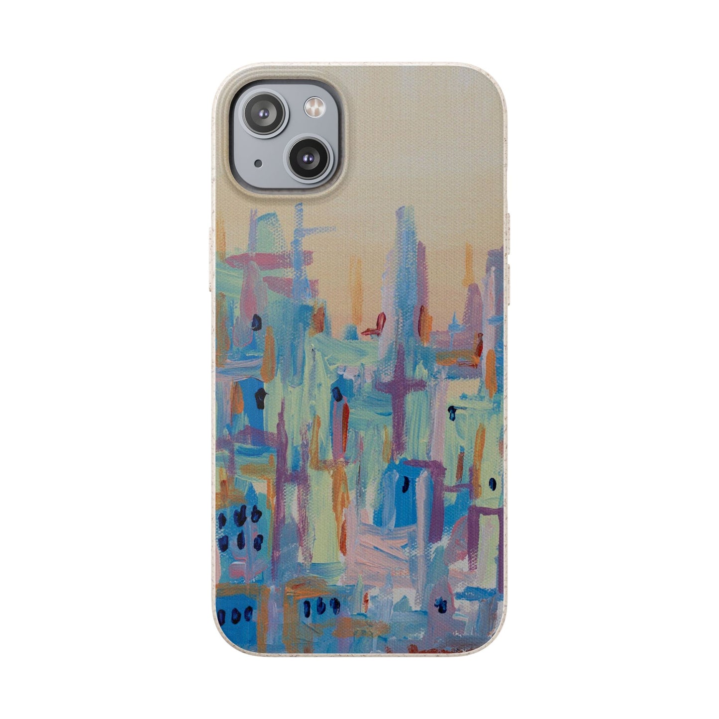 Biodegradable Phone Case - Pastel Abstract Impressionist Art