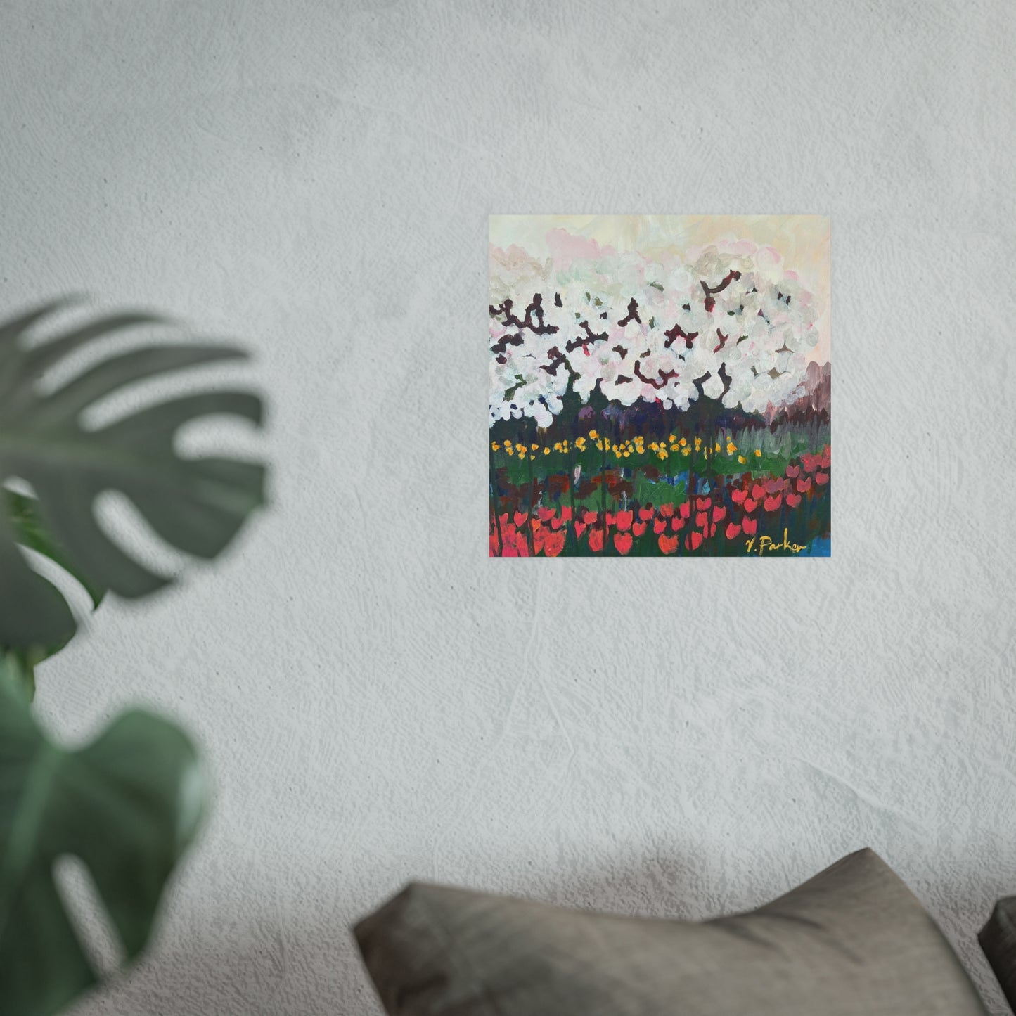print | cherry blossoms