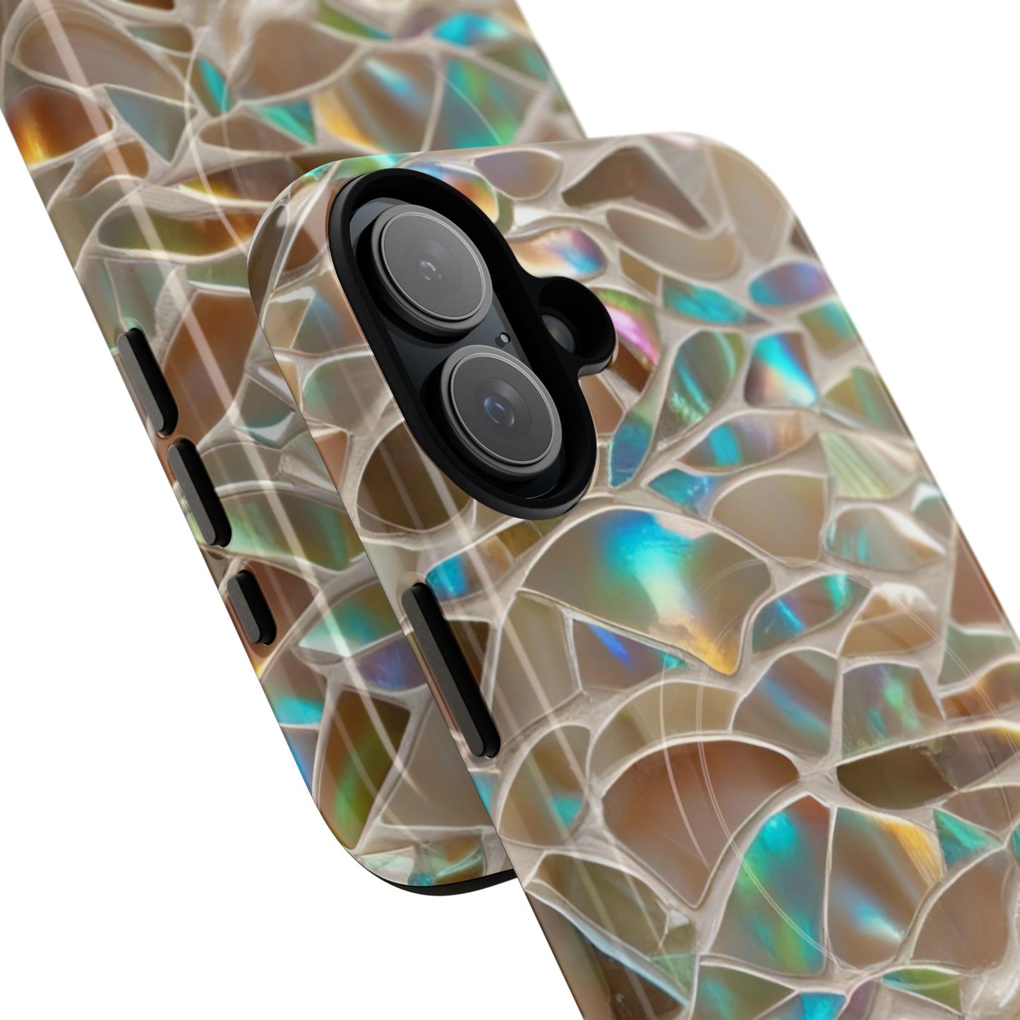Magnetic Cases - Iridescent Sea Shell Mosaic Design