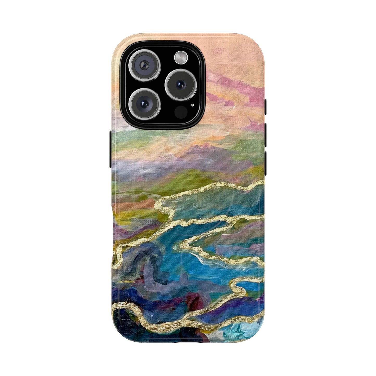 Tough Magnetic Cases - Impressionist Abstract Painted Canvas Design