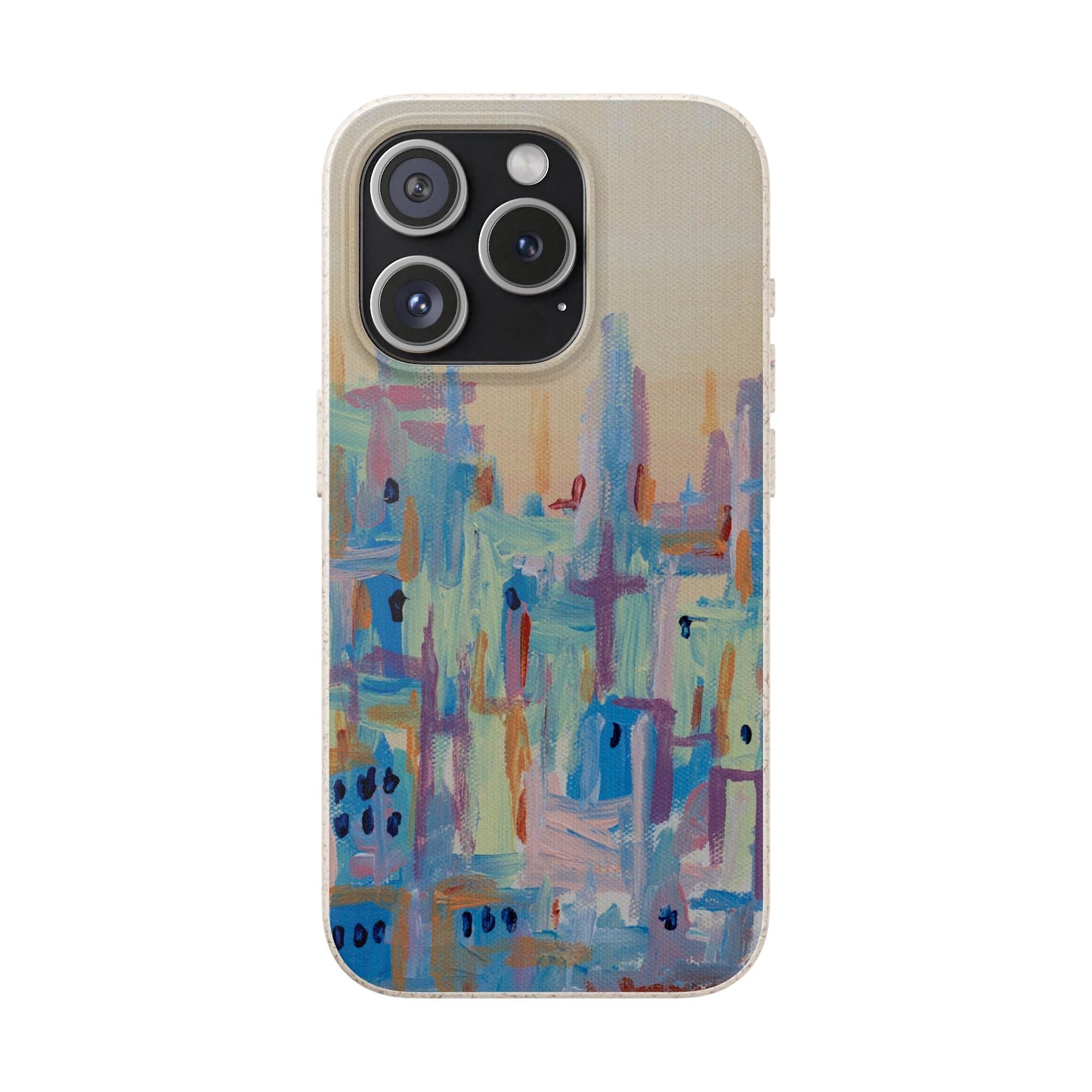 Biodegradable Phone Case - Pastel Abstract Impressionist Art