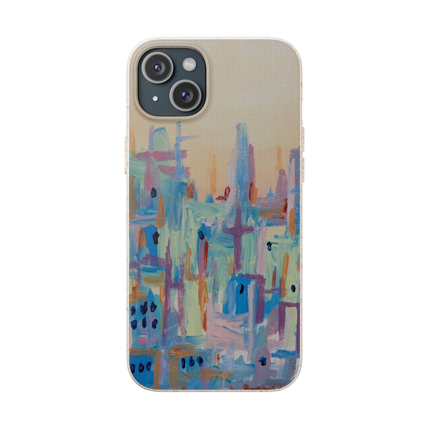 Biodegradable Phone Case - Pastel Abstract Impressionist Art