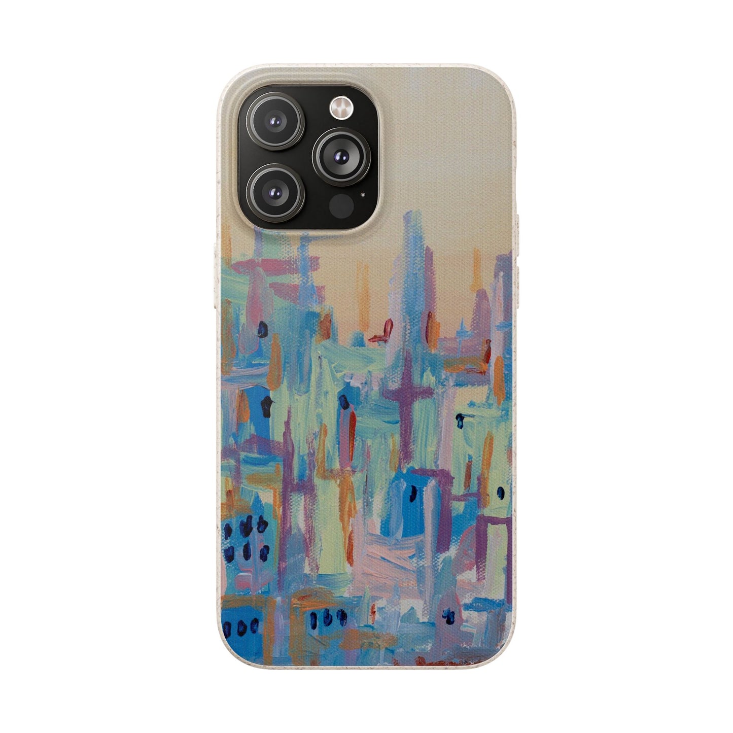 Biodegradable Phone Case - Pastel Abstract Impressionist Art