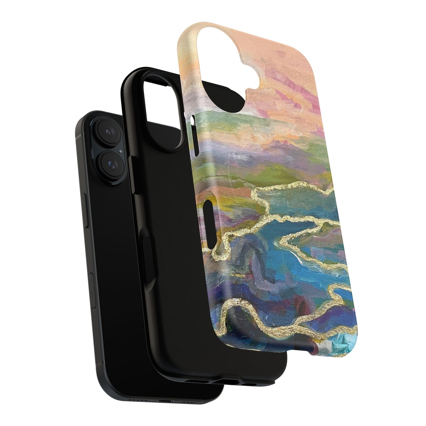 Tough Magnetic Cases - Impressionist Abstract Painted Canvas Design