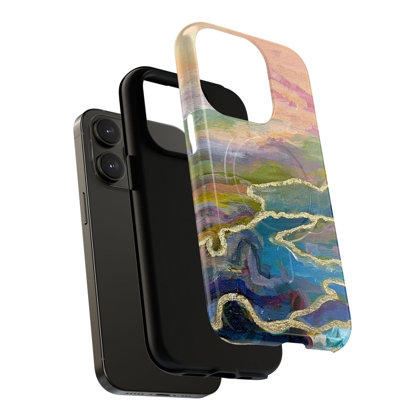 Tough Magnetic Cases - Impressionist Abstract Painted Canvas Design
