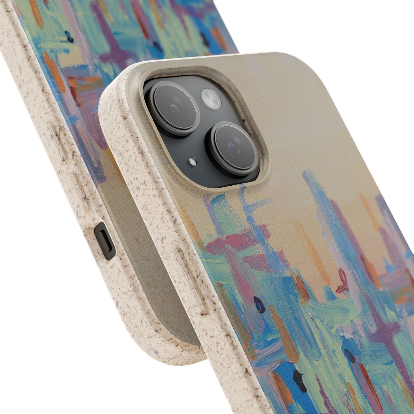 Biodegradable Phone Case - Pastel Abstract Impressionist Art