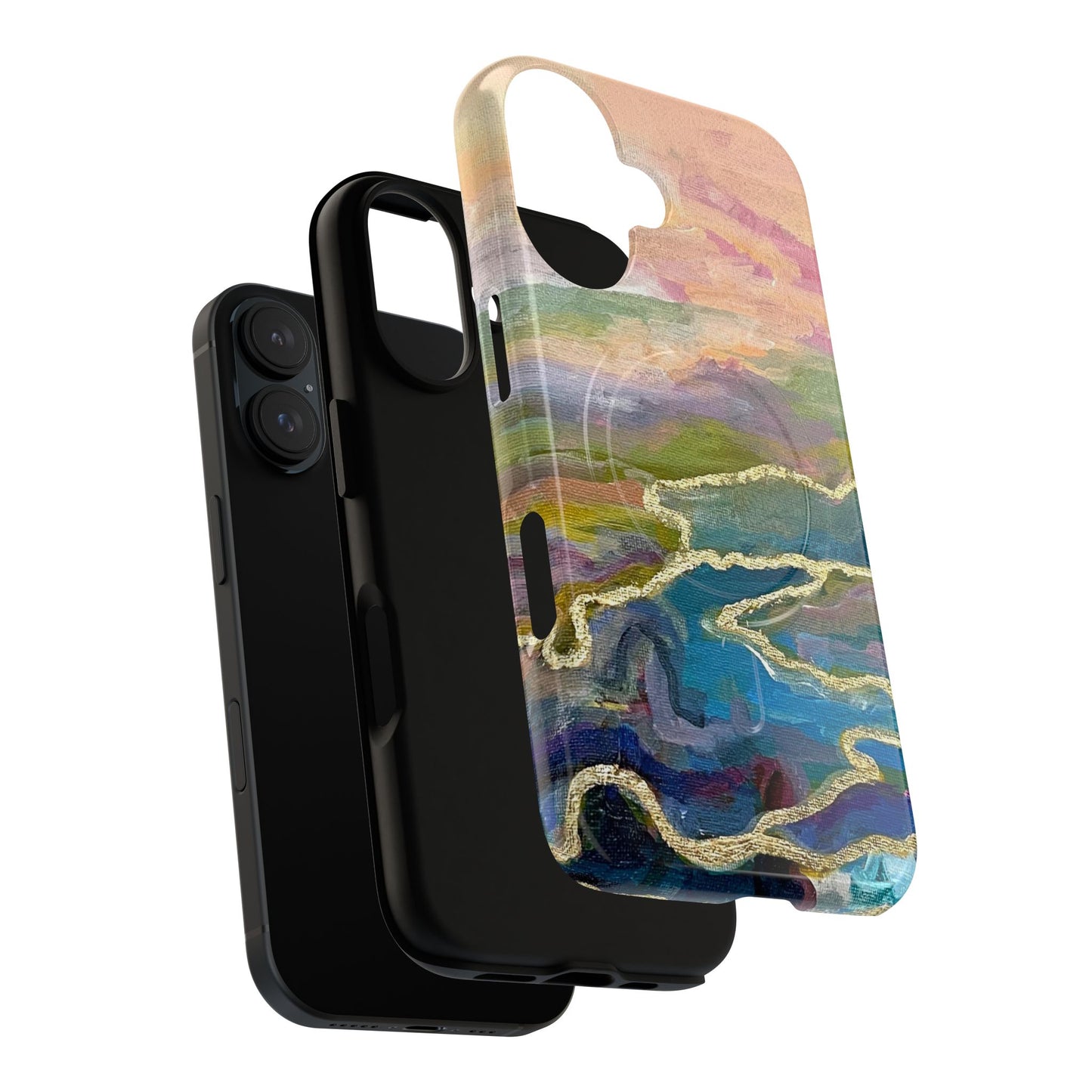 Tough Magnetic Cases - Impressionist Abstract Painted Canvas Design