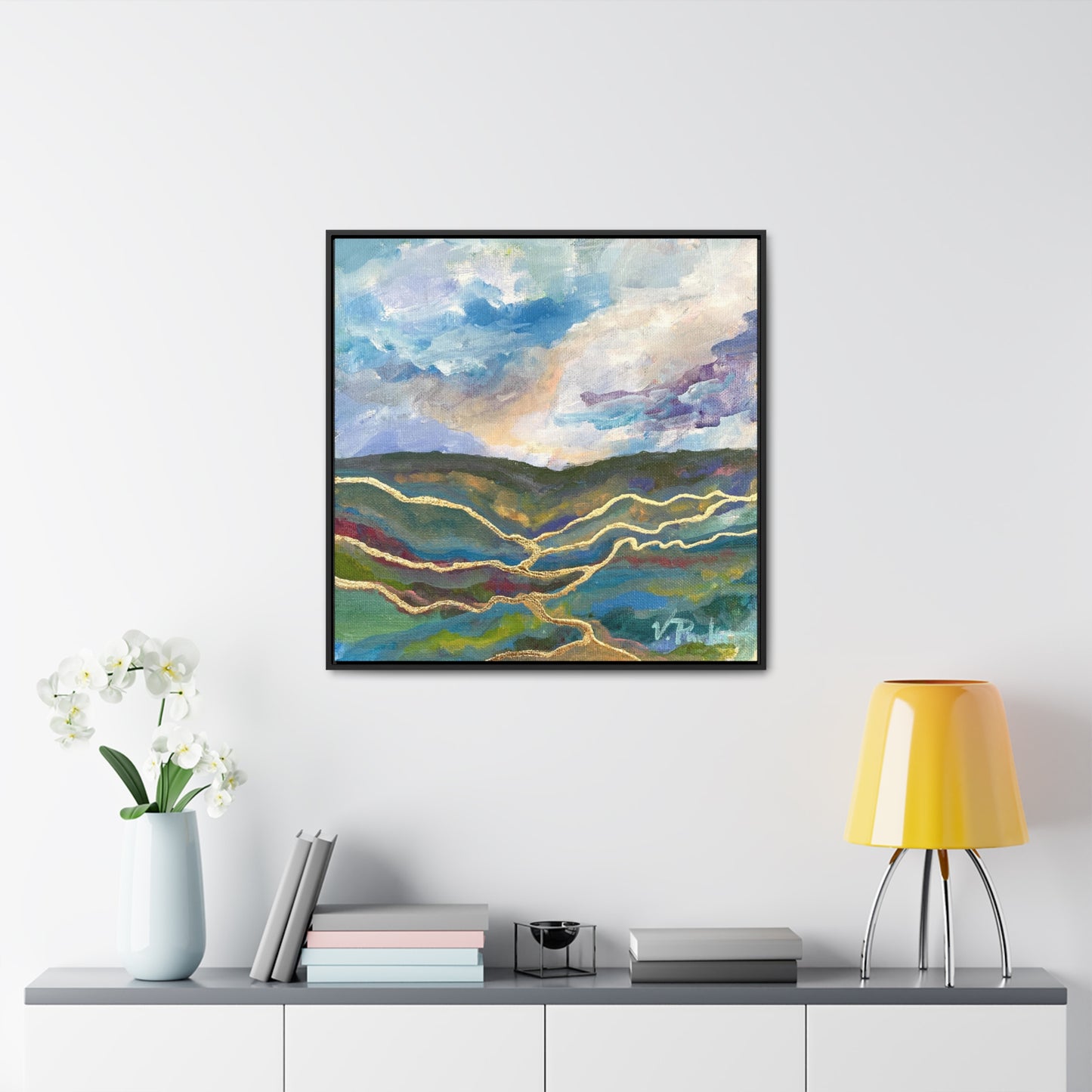 framed canvas print | ichor lands | valley rays