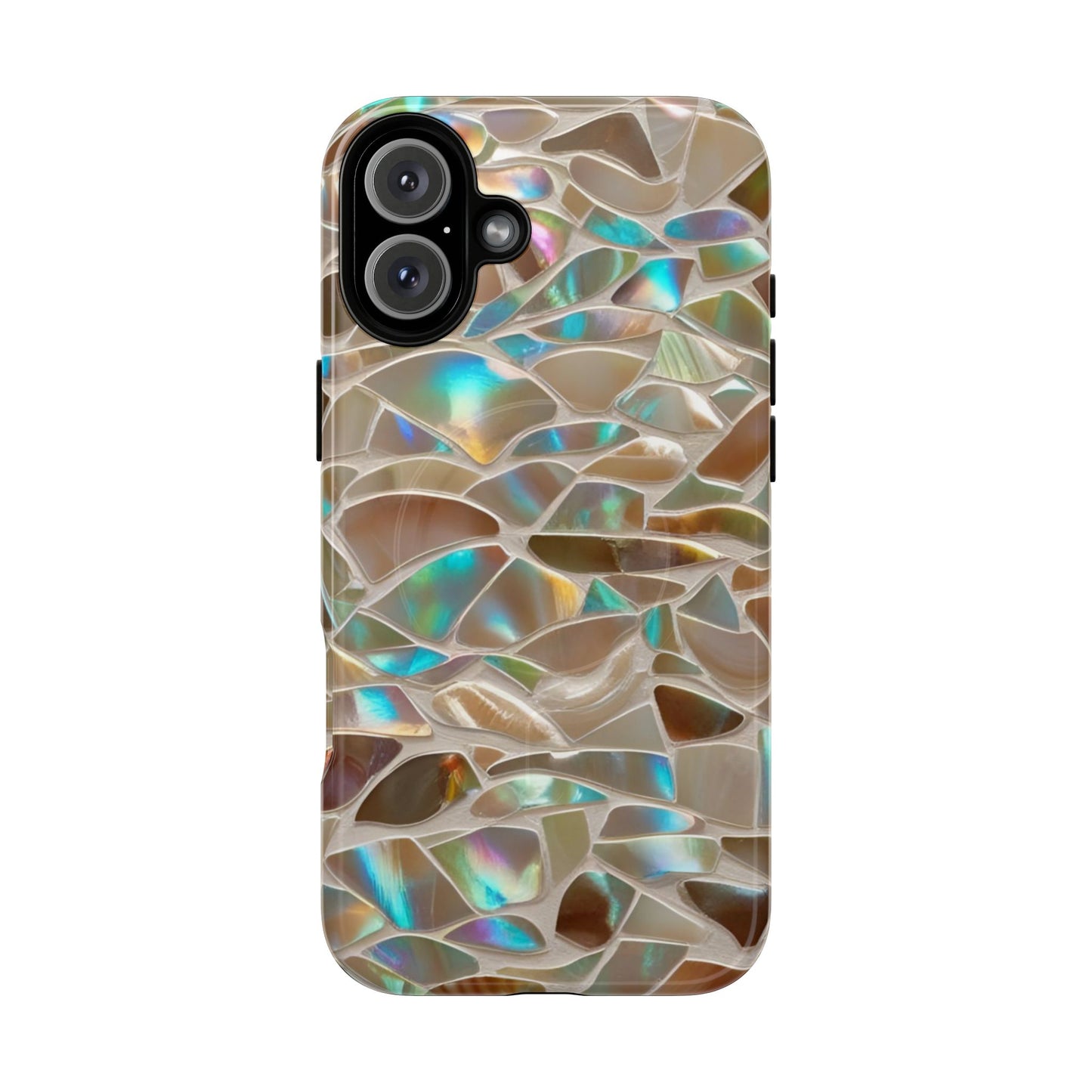 Magnetic Cases - Iridescent Sea Shell Mosaic Design