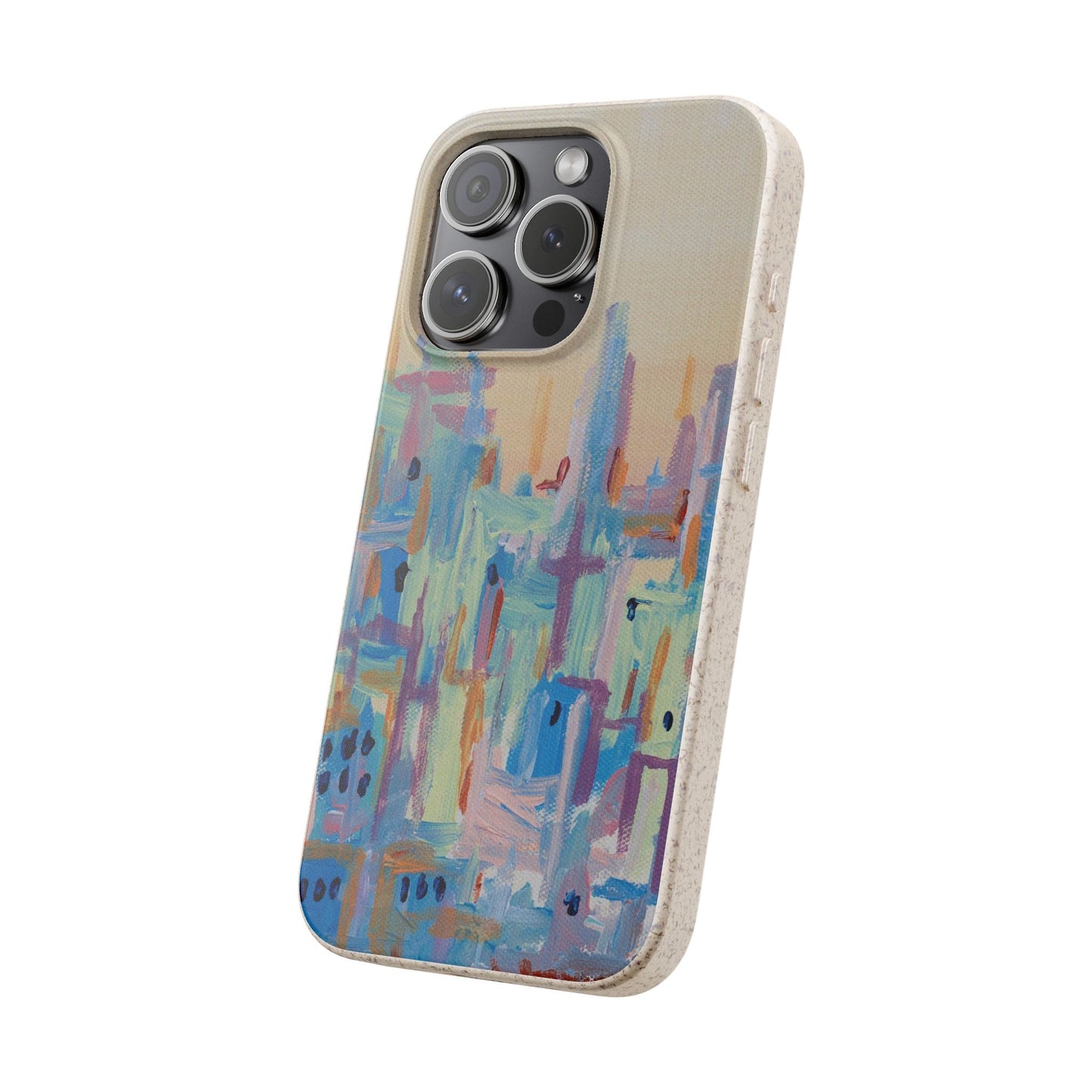 Biodegradable Phone Case - Pastel Abstract Impressionist Art