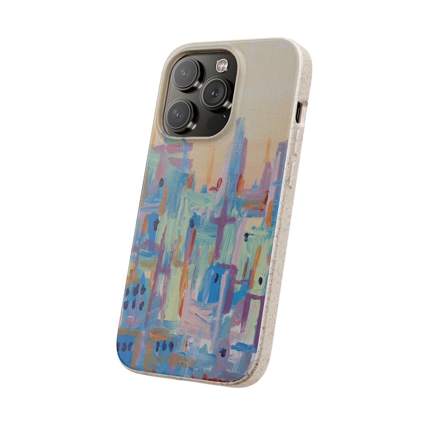 Biodegradable Phone Case - Pastel Abstract Impressionist Art