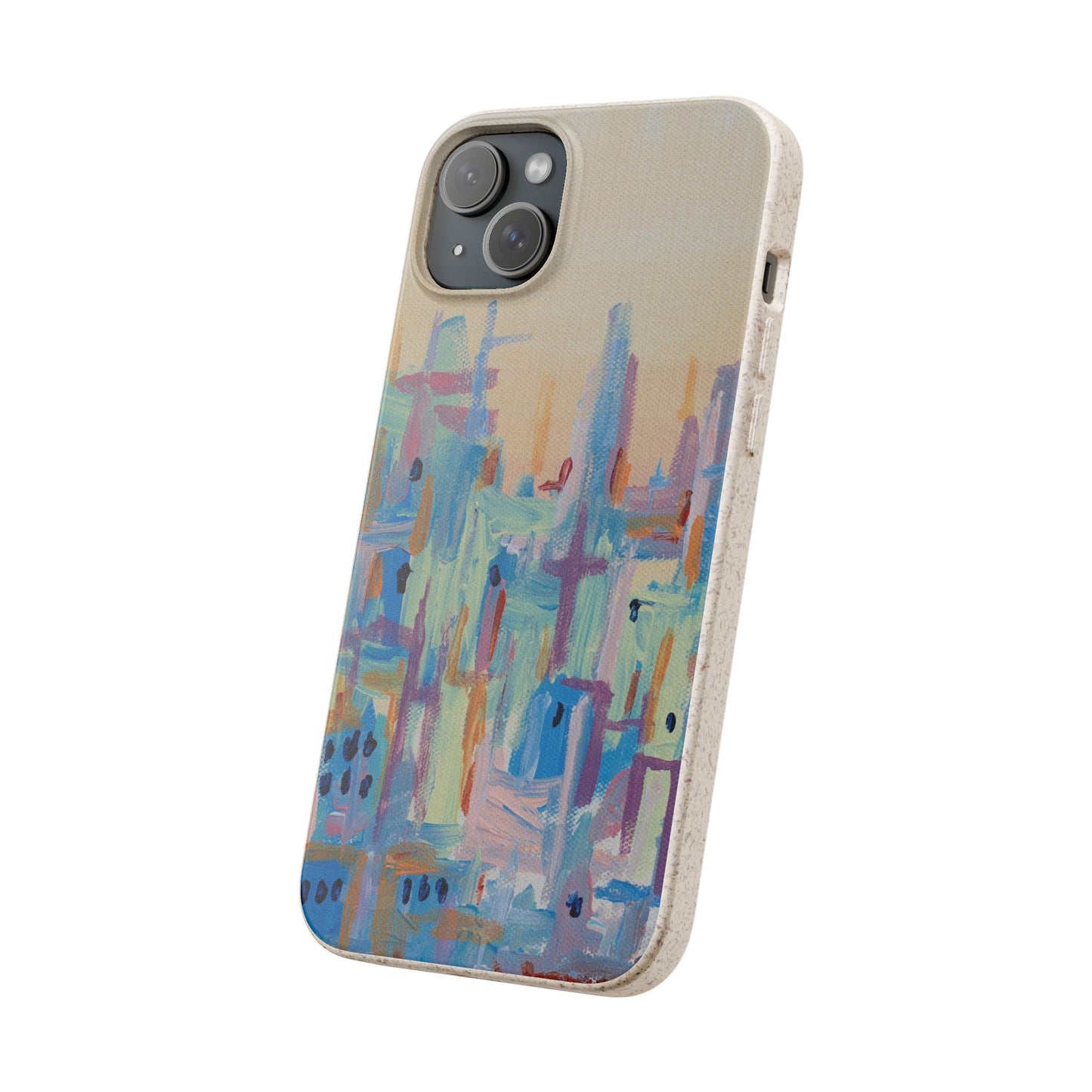 Biodegradable Phone Case - Pastel Abstract Impressionist Art