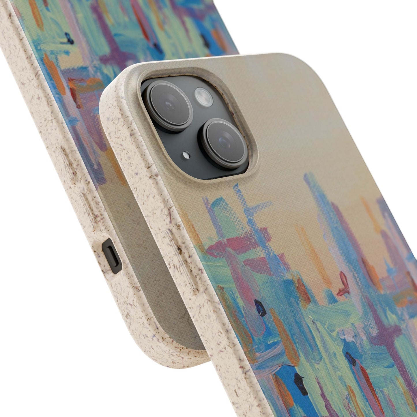 Biodegradable Phone Case - Pastel Abstract Impressionist Art