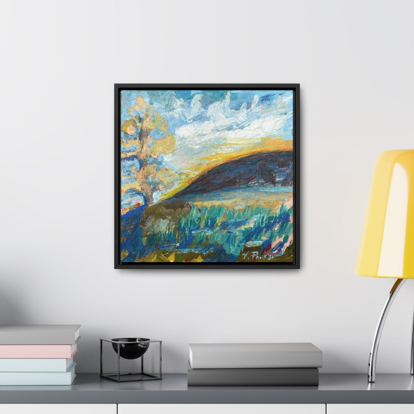 framed canvas print | september sunset