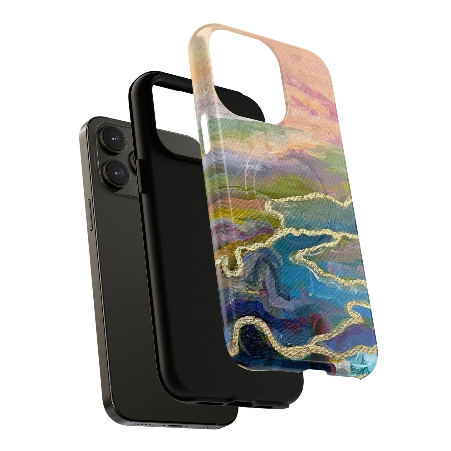 Tough Magnetic Cases - Impressionist Abstract Painted Canvas Design