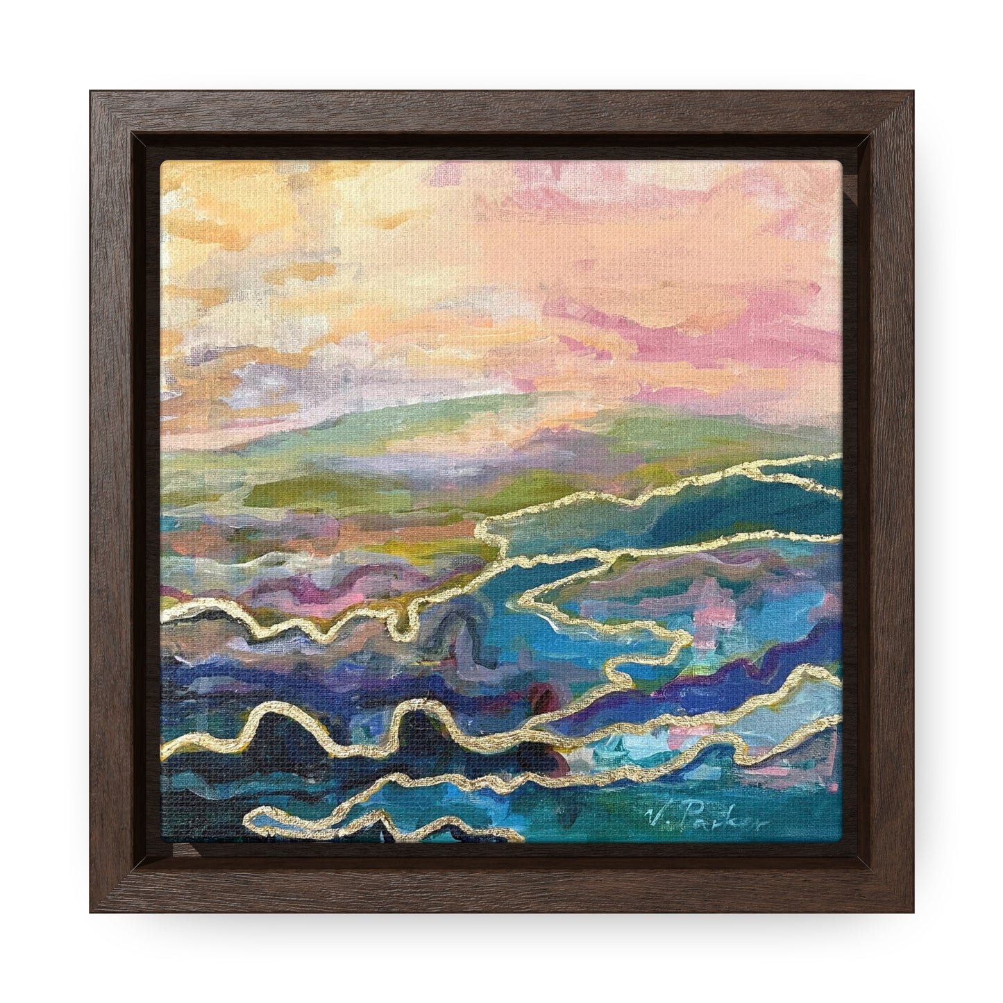 framed canvas print | ichor lands | sherbet dawn