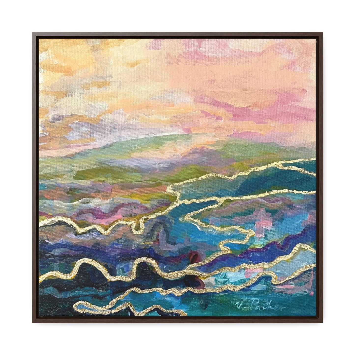 framed canvas print | ichor lands | sherbet dawn