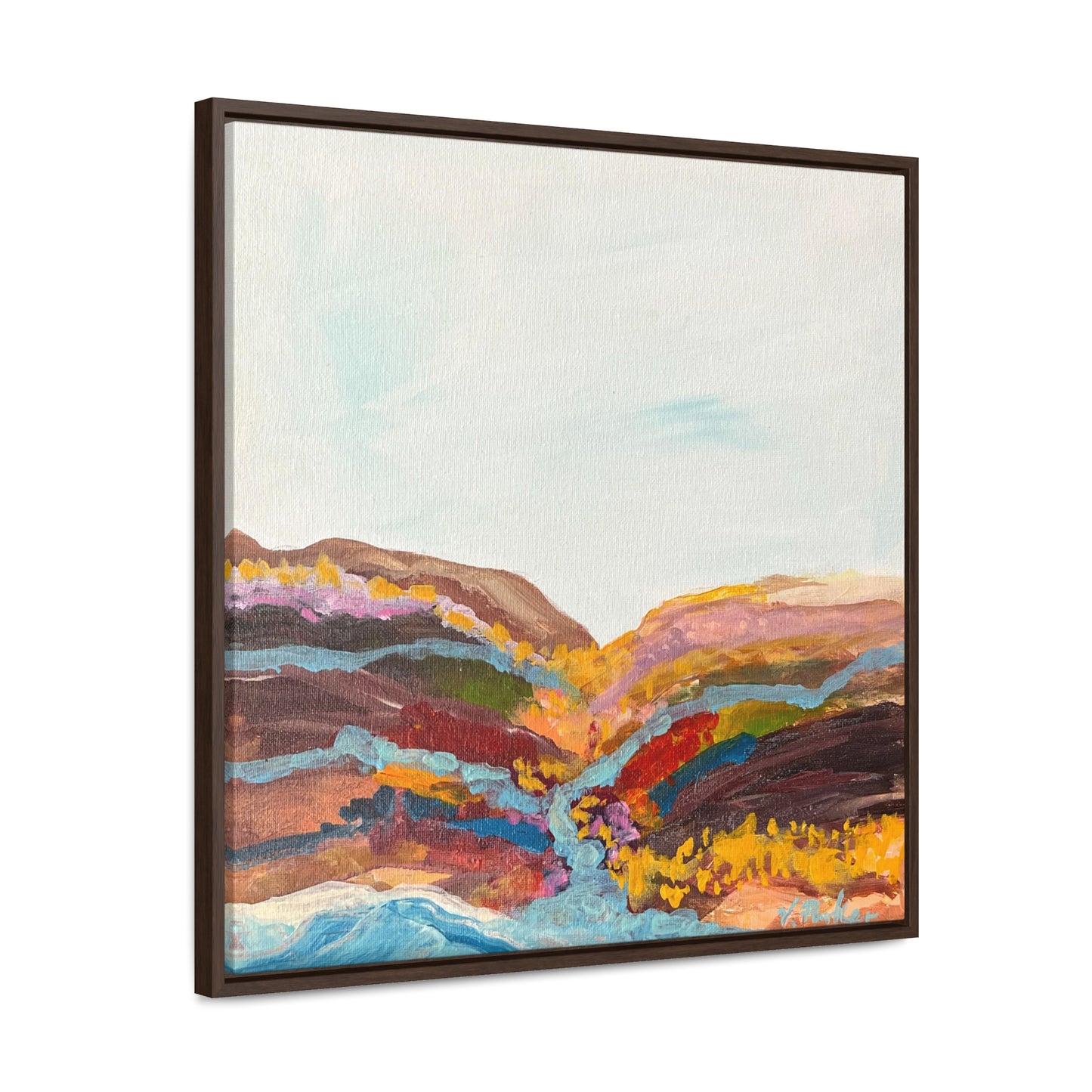 framed canvas print | daisy river